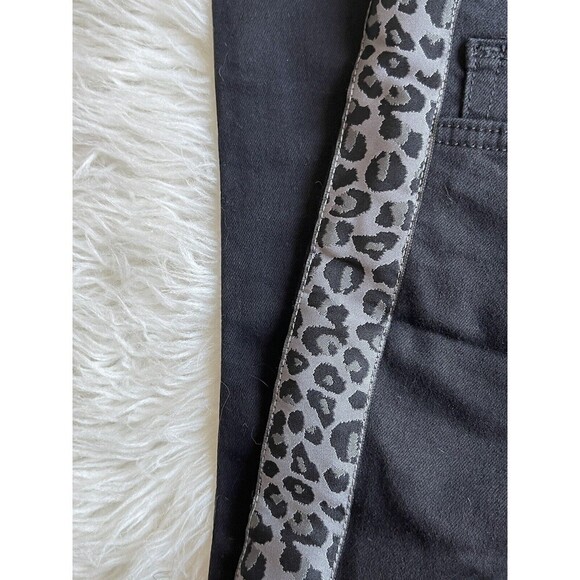JOES JEANS Size 24 Charlie Black Cheetah Flawless High Rise Waist Skinny NWT - Picture 5 of 10
